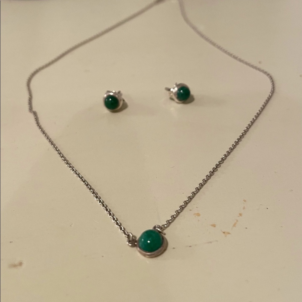Tiffany and co sterling silver jewelry set.
